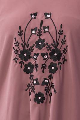 MRC Women's Embroidered Abaya With Hijab 5