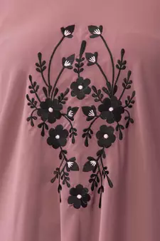 MRC Women's Embroidered Abaya With Hijab