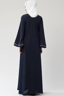 MRC Women Embroidered Abaya With Hijab 2