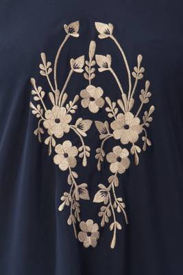 MRC Women Embroidered Abaya With Hijab 3