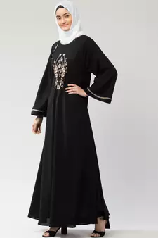 MRC Women Embroidered Abaya With Hijab