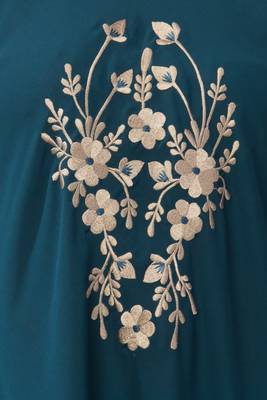 MRC Women Embroidered Abaya With Hijab 3