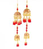 2 Tier Red-Golden designed Pair of Kaleera