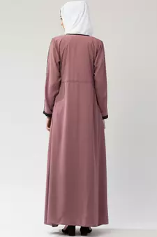 MRC Women Embroidered Shrug Style Abaya With Hijab