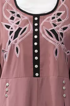 MRC Women Embroidered Shrug Style Abaya With Hijab