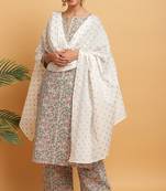 Janasya Multicolor printed cotton salwar