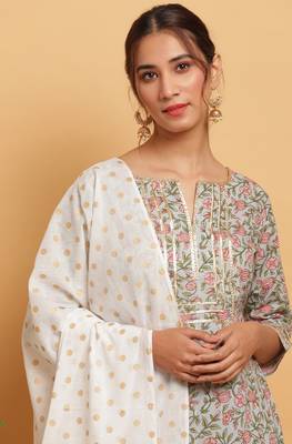 Janasya Multicolor printed cotton salwar 2