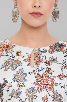 Janasya Multicolor printed rayon ethnic-kurtis 5
