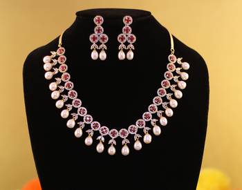 Multicolor pearl necklace-sets 1