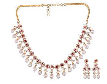Multicolor pearl necklace-sets 2