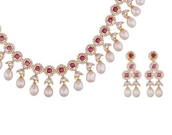 Multicolor pearl necklace-sets 3