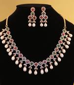 Multicolor pearl necklace-sets