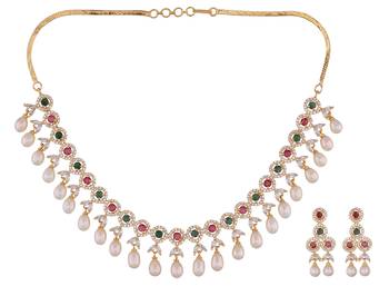 Multicolor pearl necklace-sets 2