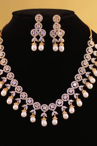 Multicolor pearl necklace-sets