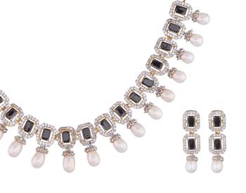 Multicolor pearl necklace-sets 3