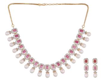 Multicolor pearl necklace-sets 2