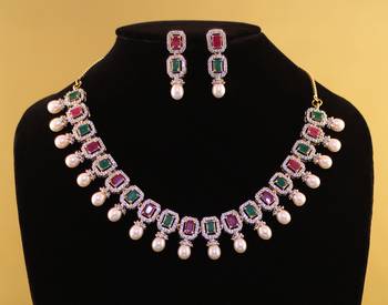 Multicolor pearl necklace-sets 1