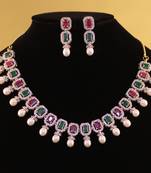Multicolor pearl necklace-sets