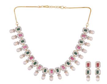 Multicolor pearl necklace-sets 2