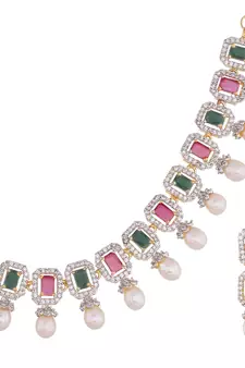 Multicolor pearl necklace-sets