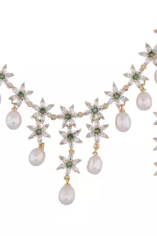 Multicolor pearl necklace-sets