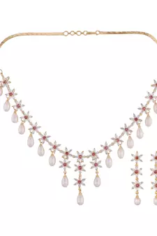 Multicolor pearl necklace-sets