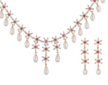 Multicolor pearl necklace-sets 3