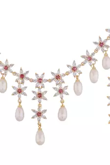 Multicolor pearl necklace-sets