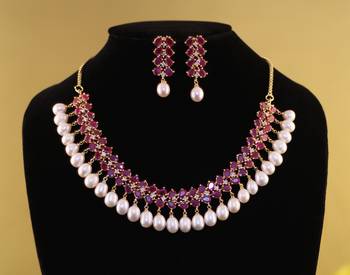 Multicolor pearl necklace-sets 1