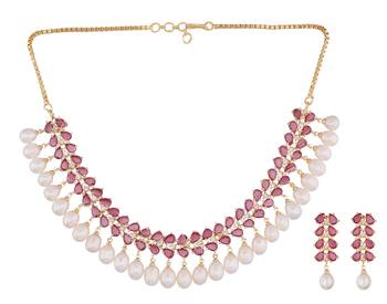 Multicolor pearl necklace-sets 2