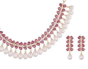 Multicolor pearl necklace-sets 3