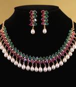 Multicolor pearl necklace-sets