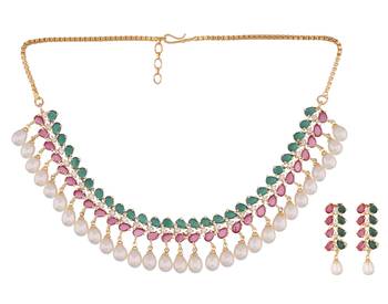 Multicolor pearl necklace-sets 2