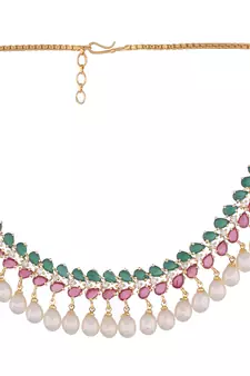 Multicolor pearl necklace-sets