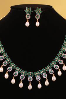 Multicolor pearl necklace-sets