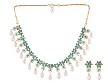 Multicolor pearl necklace-sets 2