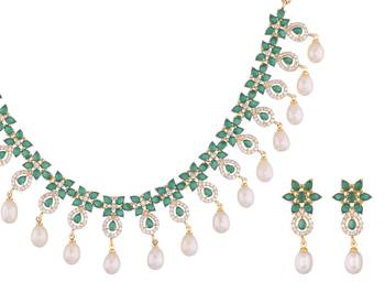 Multicolor pearl necklace-sets 3
