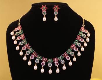 Multicolor pearl necklace-sets 1