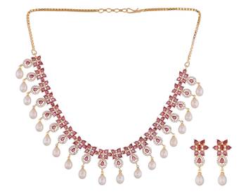 Multicolor pearl necklace-sets 2