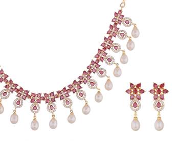 Multicolor pearl necklace-sets 3