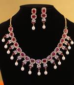 Multicolor pearl necklace-sets