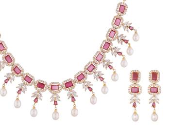 Multicolor pearl necklace-sets 3