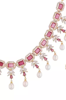 Multicolor pearl necklace-sets