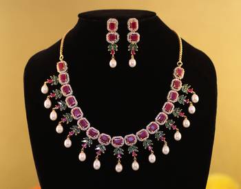 Multicolor pearl necklace-sets 1