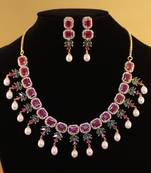 Multicolor pearl necklace-sets