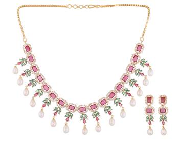 Multicolor pearl necklace-sets 2