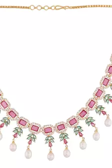 Multicolor pearl necklace-sets