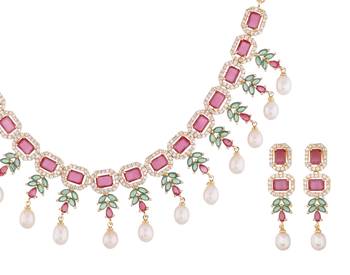 Multicolor pearl necklace-sets 3