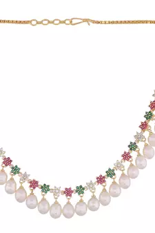 Multicolor pearl necklace-sets