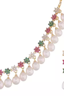Multicolor pearl necklace-sets